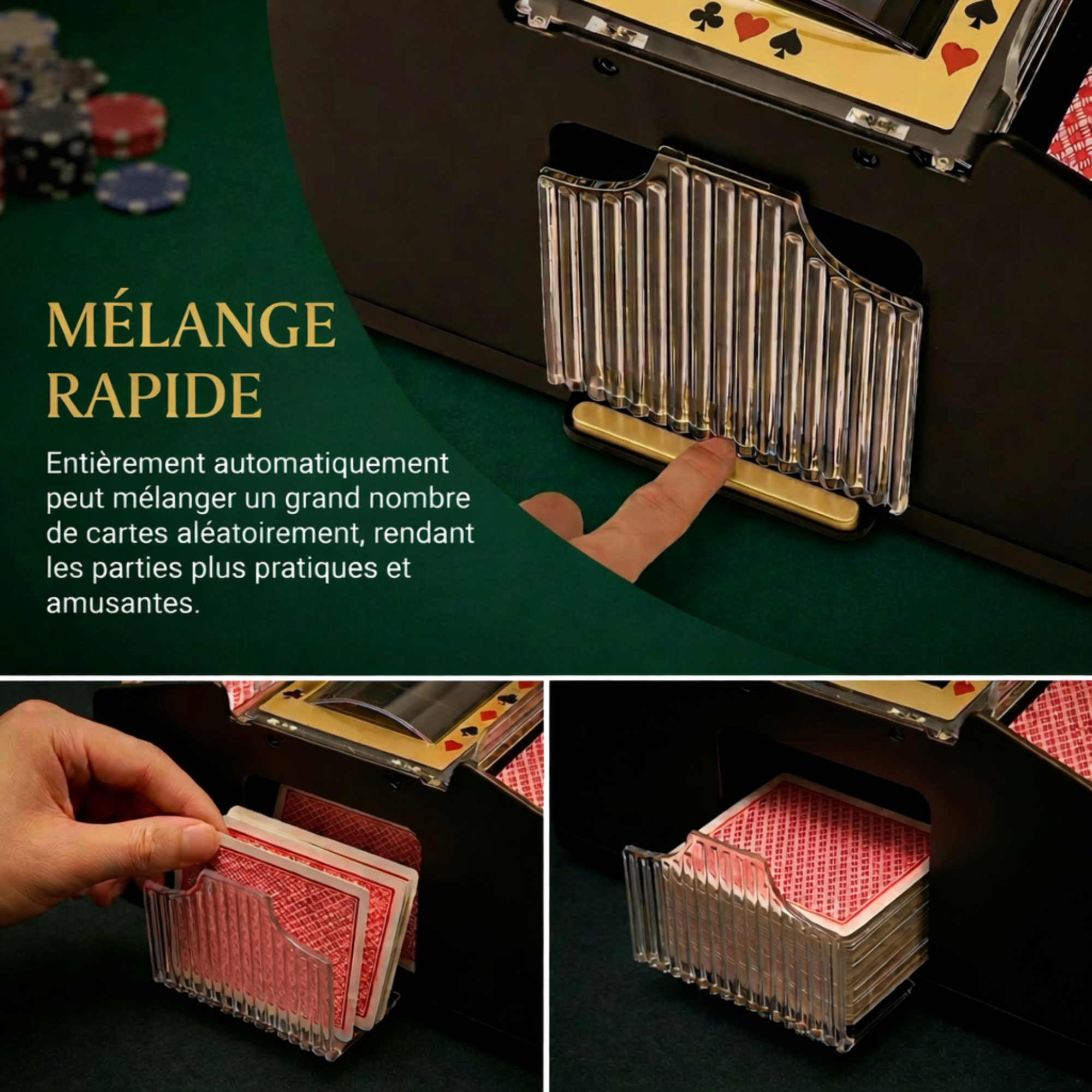 Mélangeur de Cartes Automatique Électrique