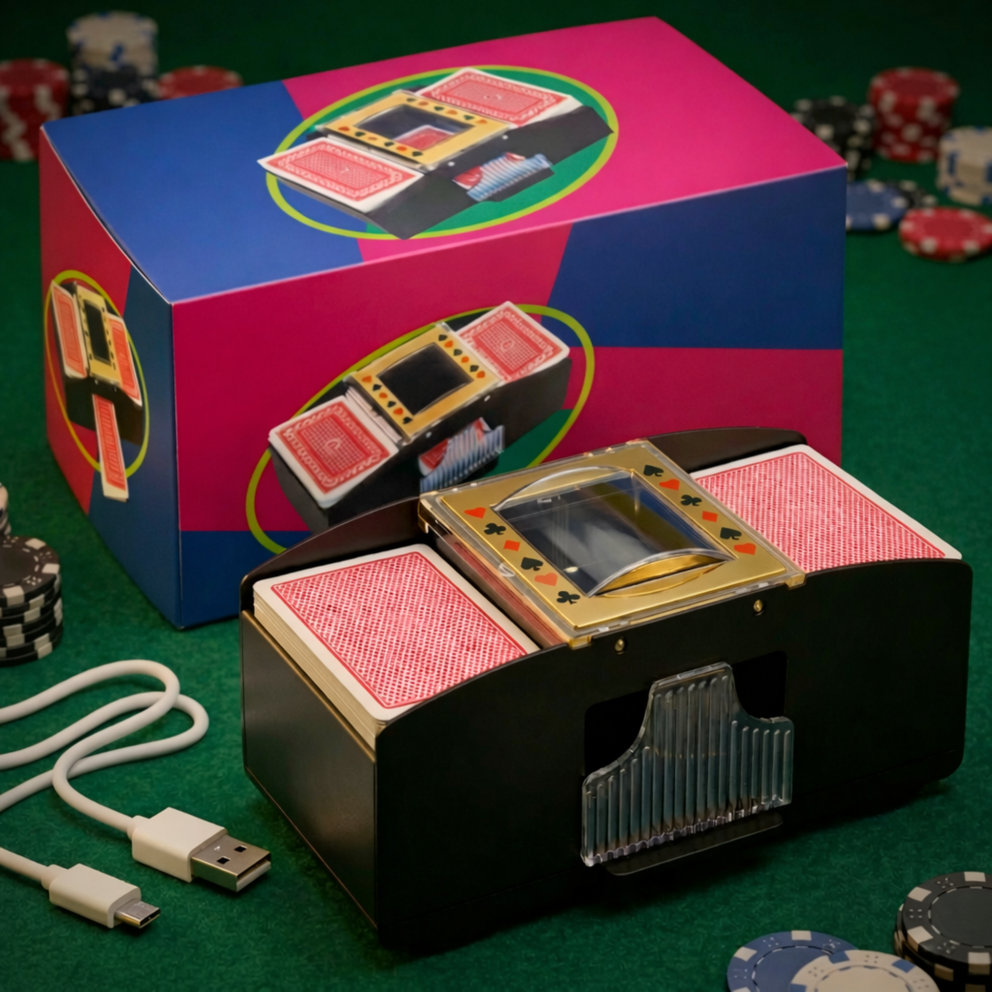Mélangeur de Cartes Automatique Électrique