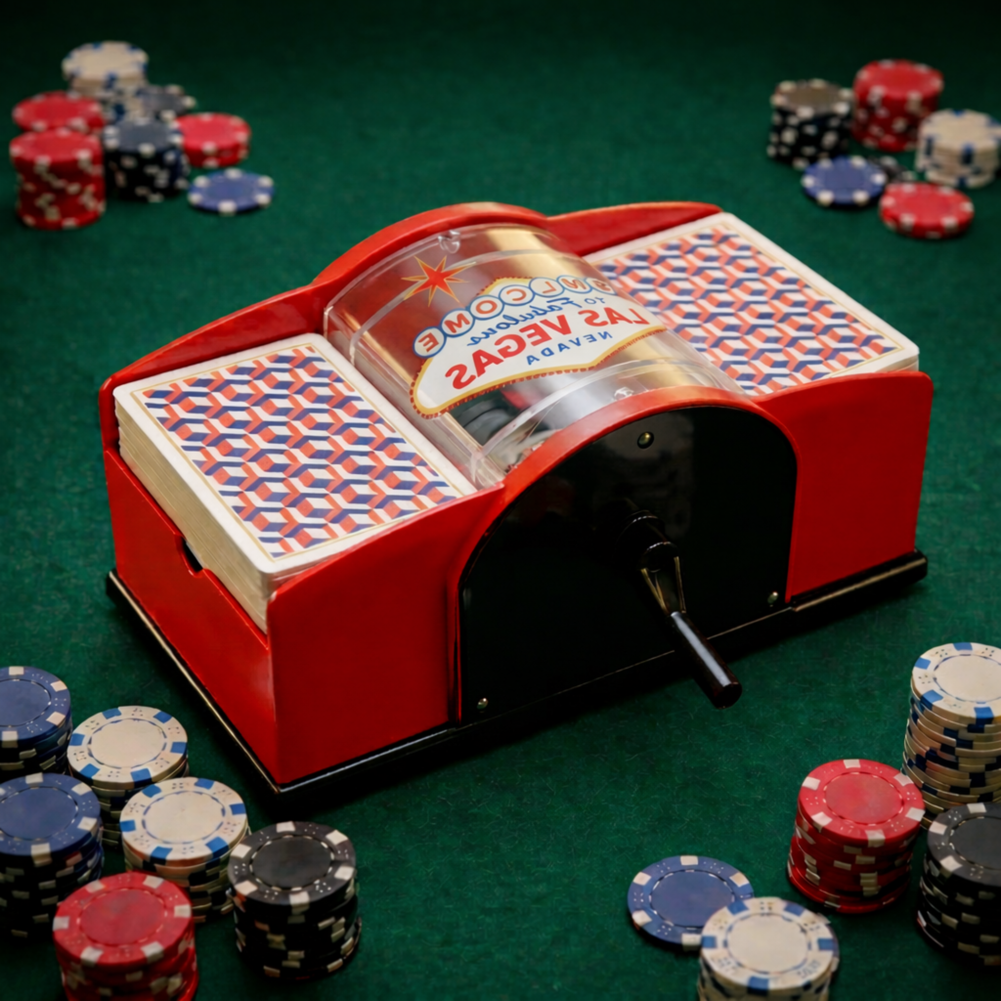 Mélangeur de Cartes Manuel à Manivelle