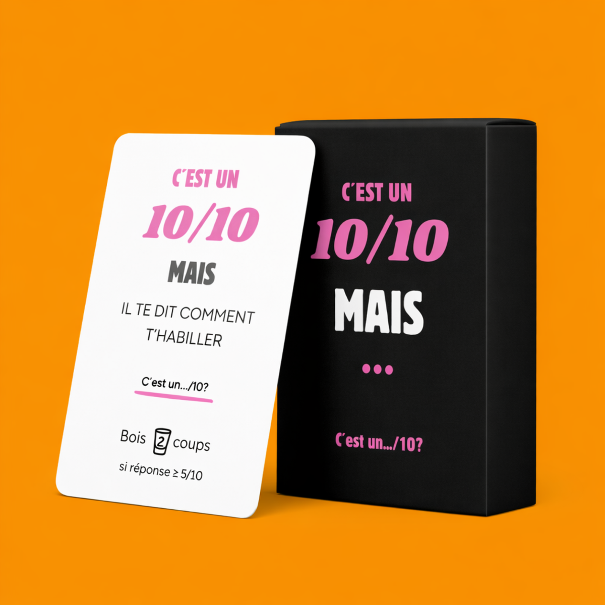 Jeu de cartes à boire C'est un 10/10 Mais - vue 1
