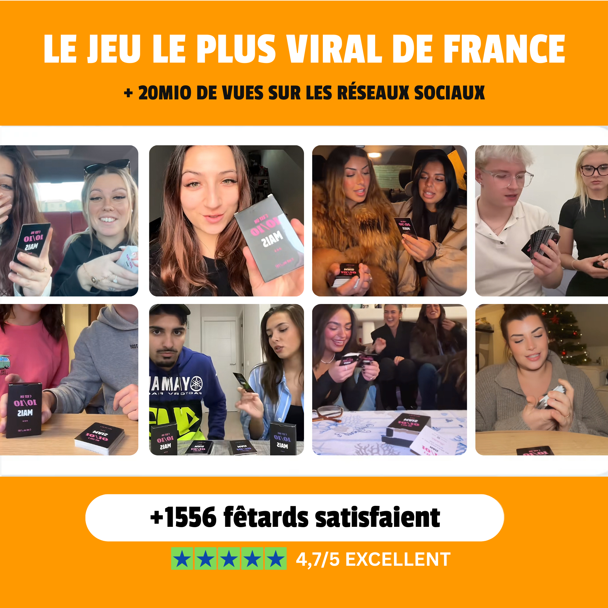 Jeu de cartes à boire C'est un 10/10 Mais - vue 4