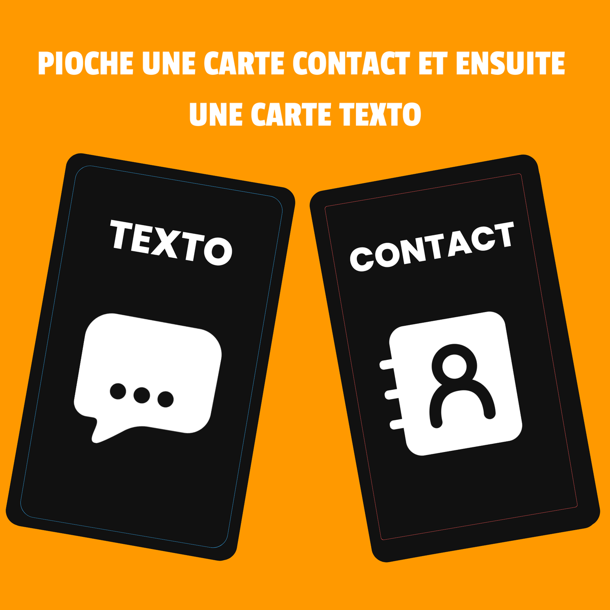 Jeu de cartes Texto ou Shot - vue 3