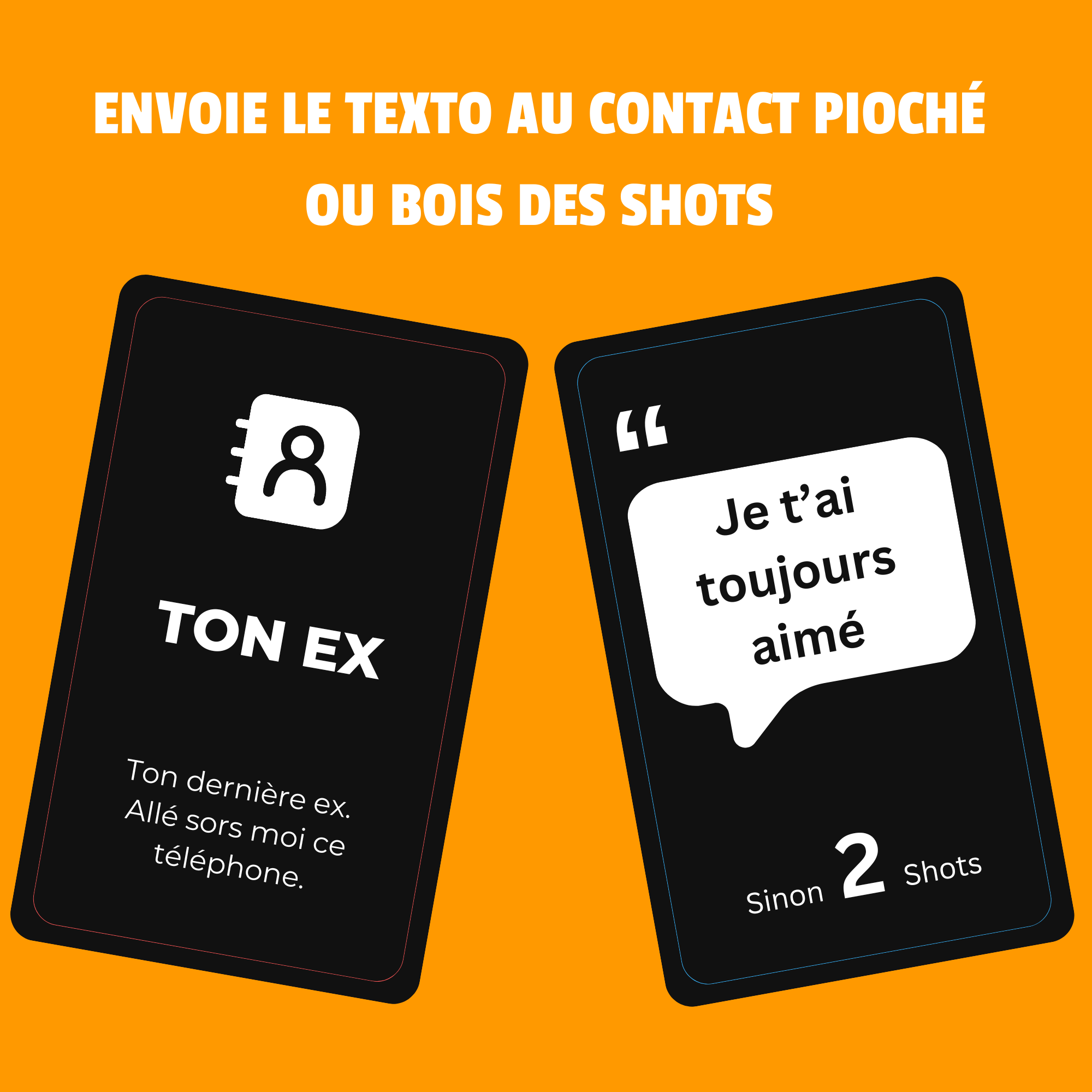 Jeu de cartes Texto ou Shot - vue 4